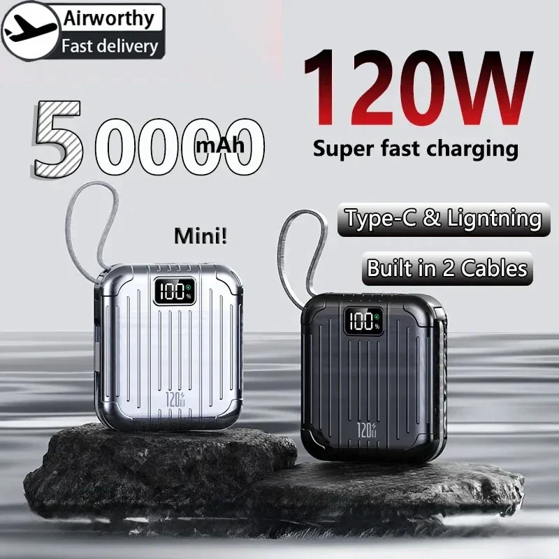 Solar Emergency Charger - 50000mAh Mini Compact Convenient PowerBank PD20W
