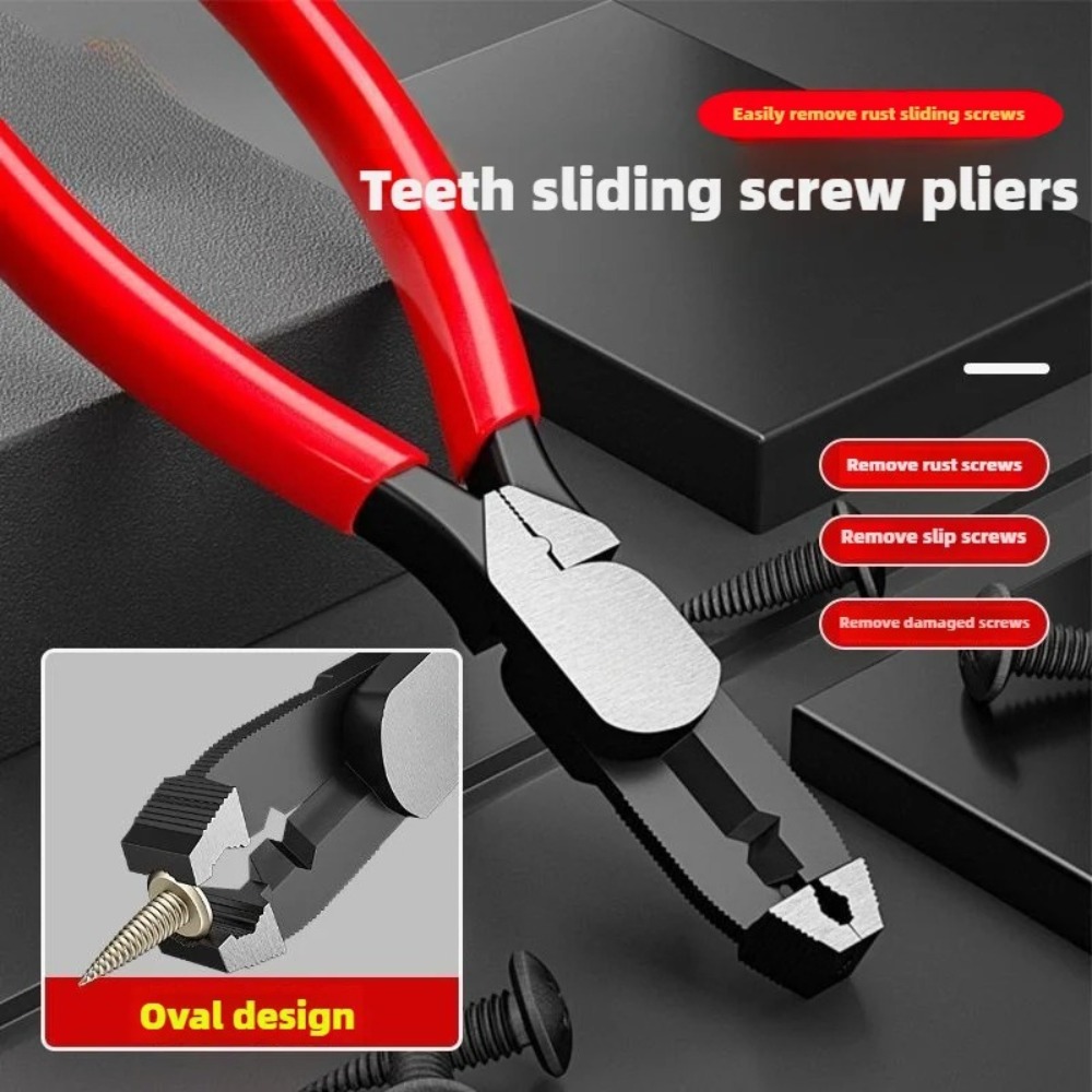 Multi Tool Plier - 1PC Slip-Tooth Screw Pliers,Multi-Functional Wire Stripping