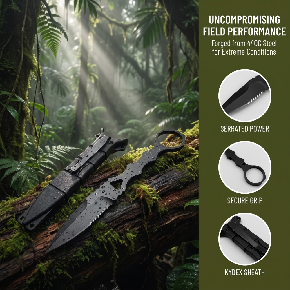 176 Fixed Blade Knife Ring Han - огляд і ціна Bushcraft Knife Fixed