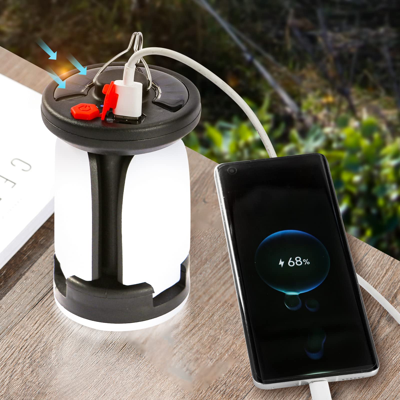 High Power Solar LED Camping L - огляд і ціна Solar Emergency Charger