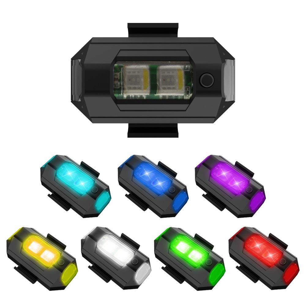1PC 7 Color Mini USB Charging  - огляд і ціна Sos Light Strobe